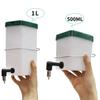 0.5/1L Automatic Rabbit Drinker Leak-proof Lid Design Fountain Splash Proof Water Dispenser Drinking Equipment