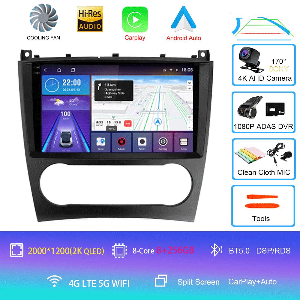 Android 14 Pentru Mercedes Benz W203 W209 C180 C200 C220 C230 2005 - 2009 Player Video Radio Auto Stereo Navigație GPS Carplay AUTO