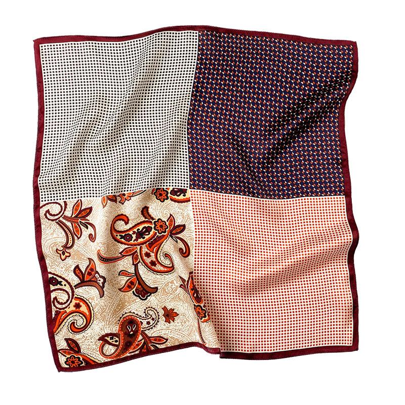 Spring Summer Thin Breathable TOP Quality Versatile 100% Silk Women Scarf  Fashion Trips Decorative Square Ladies Neck Scarf