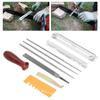 9 PCS 5/32" / 3/16" / 7/32" Chainsaw Sharpener Kit Depth Gauge Round File  For Chain Sharpening