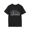 AGR Racing Mustang Outline T-Shirt | Car Silhouette Racing Logo