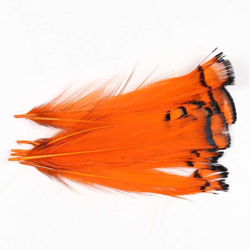 10pcs Lady Amherst Feather Tippet Nymph Wet Streamer Wing Tag Tail Fly Tying Material Salmon Steelhead Fishing Fly Tying