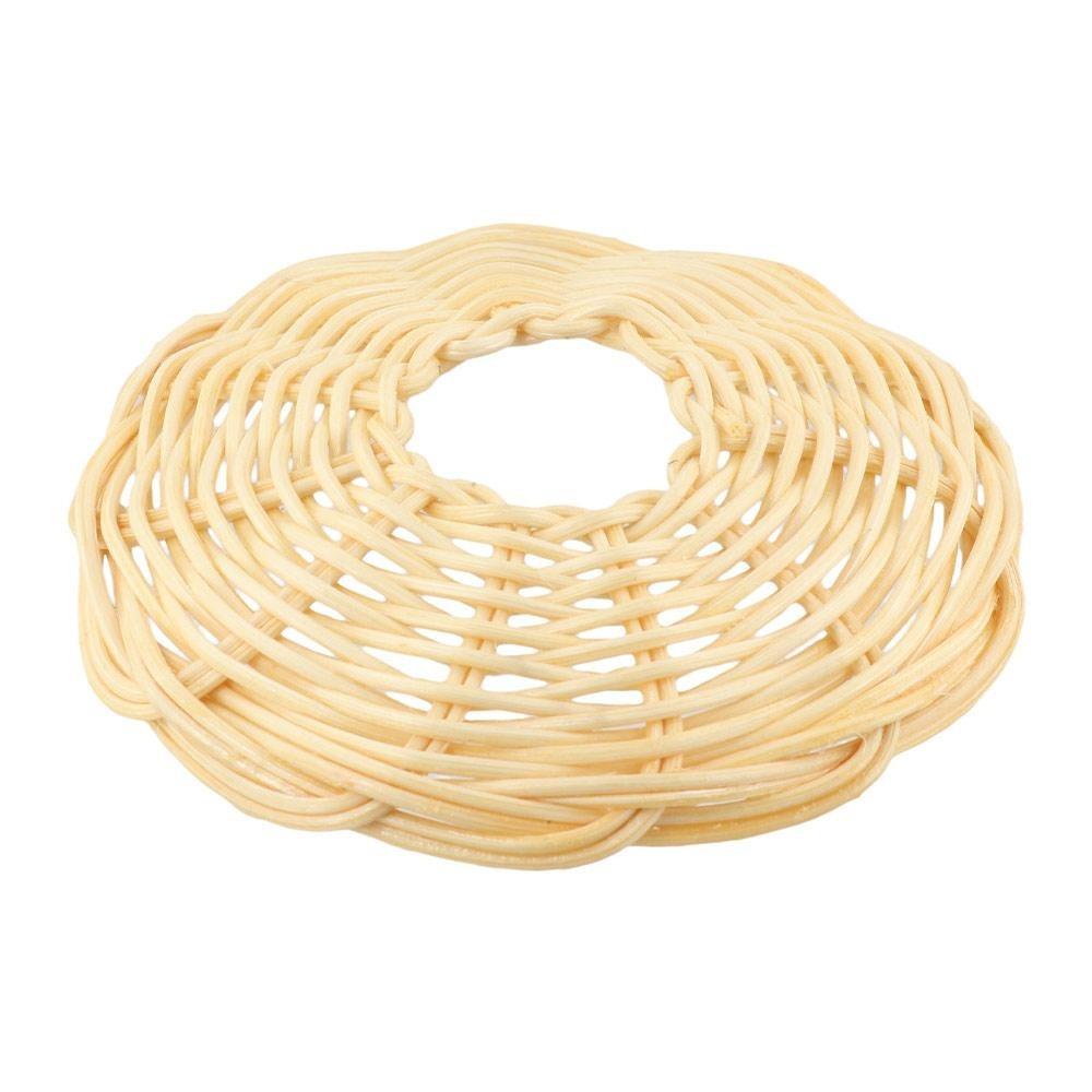 Woven Rattan Rustic Chandelier Shade Lamp Protector Vintage Pendant Light Shade  Home Decor