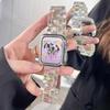 Apple Watch Serisi 1-10, SE ve Ultra ile Uyumlu Şeffaf Reçine Saat Kordonu.