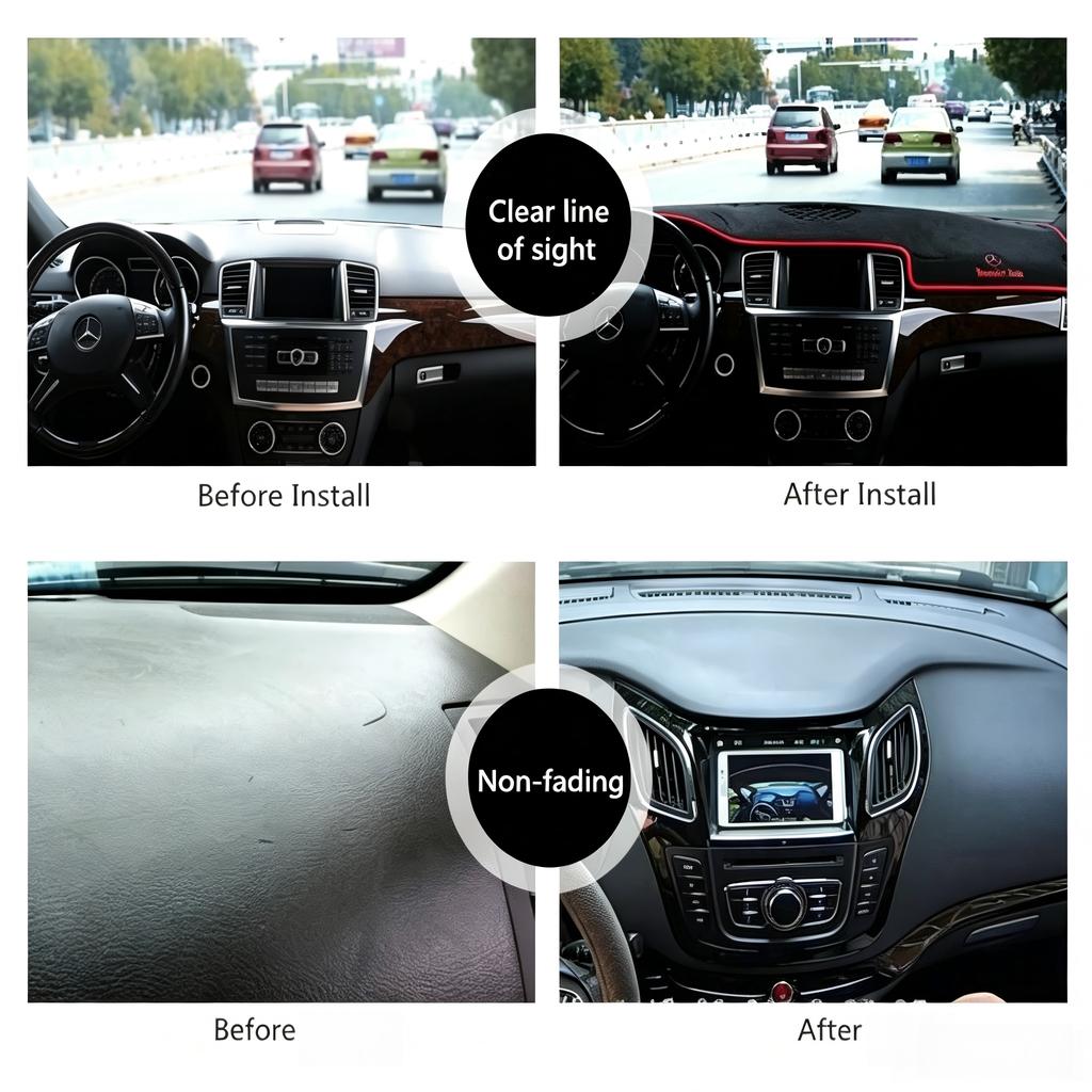 Flannel Car Dashboard Cover For Mazda 3 Axela 2019-2025 Dash Mat Board Pad Carpet Dashmat Anti-UV Mats Auto Interior Accessories