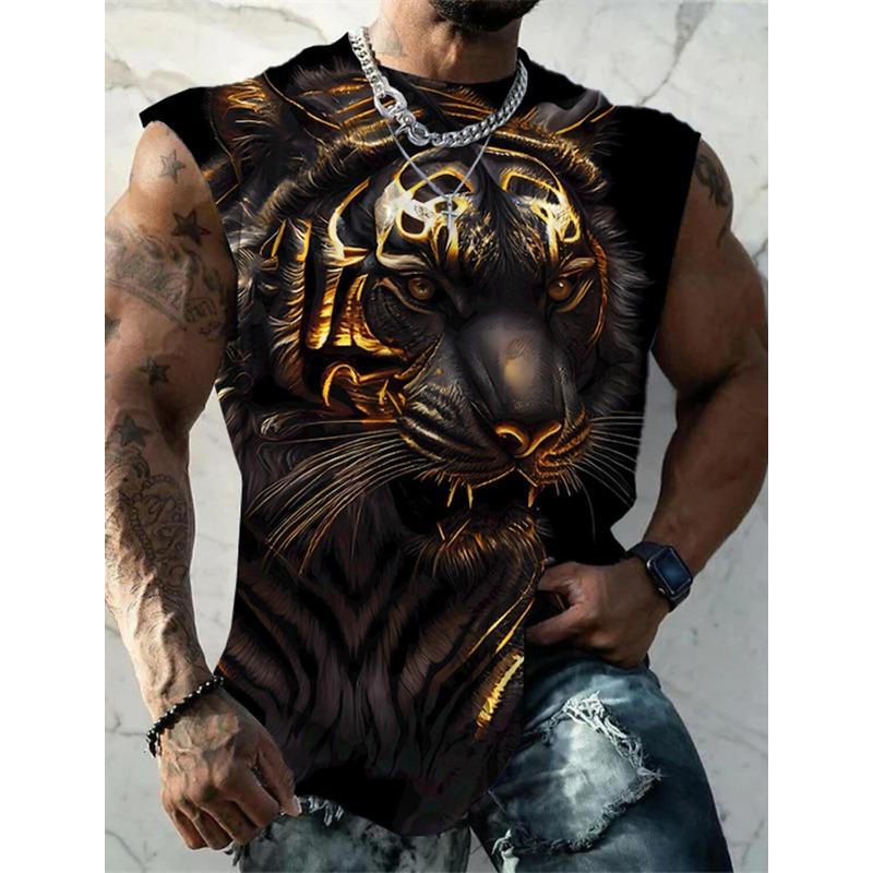 Canotta casual da uomo con scollo rotondo e comoda