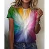 Women's T-shirt Casual Round Neck Short Sleeved T-shirt Harajuku Top Oversized Y2k T-shirt Women's Clothing