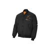 Men's Jordan Logo Embroidered Reversible Aviator Padded Clothes Black Jacket DO4085-010