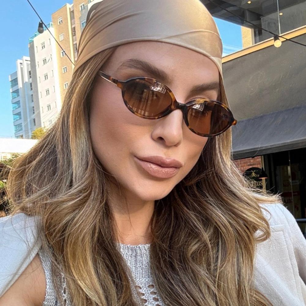 Small Frame Oval Sunglasses UV400 Eyeglasses Luxury Sun Shades Glasses  Male/female