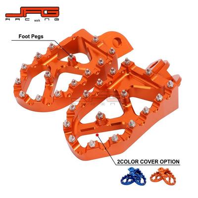 CNC Aluminum Front Footpegs for 65-1290SX/XC/EXC/MXC Off-Road Motorcycle Modification