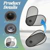 Black Car Window Sun Shade Polyester Windshield UV Protection Shade Car Window Sun Visor