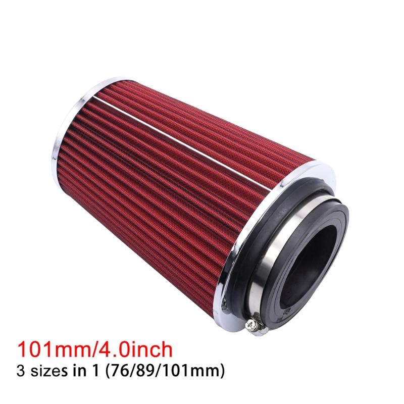 Car Sport Air Filter 76mm/101mm for Most of Car 3inch/4inch Open High Flow Air Intake Filter Car Modification Air Filter
