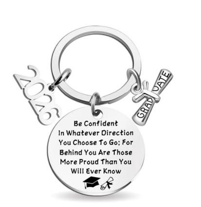 

2026 Graduate Stainless Steel Keychain, Gift, Doctoral Cap, Titanium Steel 304 Stainless Steel Keychain One Size чорний