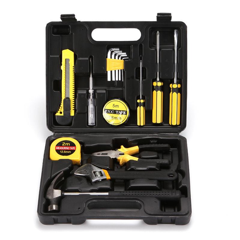 8-piece Set 9-piece Set 12-piece Set 16-piece Set Car Home Dual-purpose Combination Toolbox Car Hardware Tool Set Gifts