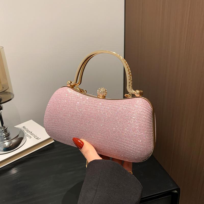 Fashion Women's Bag Korean Style Small Bag Shoulder with Chain Shiny Shoulder Crossbody Bag for Girls