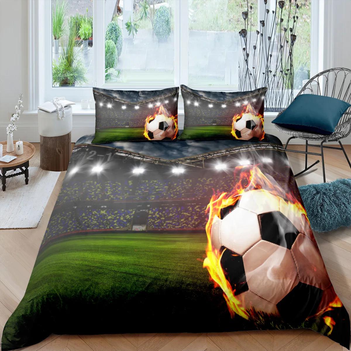 

Roupa De Cama 28x28 Young Boys Bedrom Beding Basketbal Patern Soft Duvet Cover Sets Tenagers Single, Double Bedset Bedclothes Thick 100*200cm Single