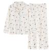 2025 Neues Damen Süßes Langarm-Pyjama-Set – Frühling/Herbst Zweiteiliger Cardigan und Hose