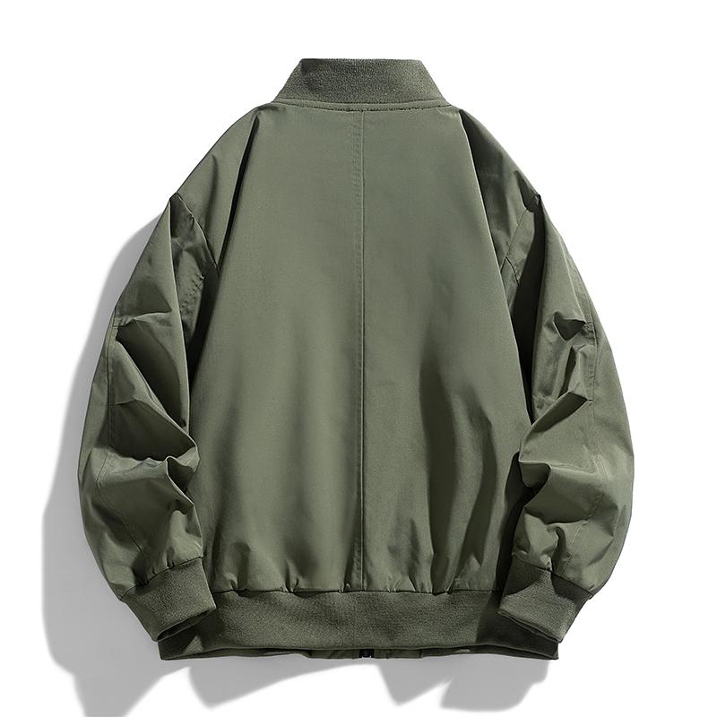 Men's Jacket Stand-up Collar Jacket Loose Large Size Breathable Tooling Baseball Uniform Casual Men's Jacket