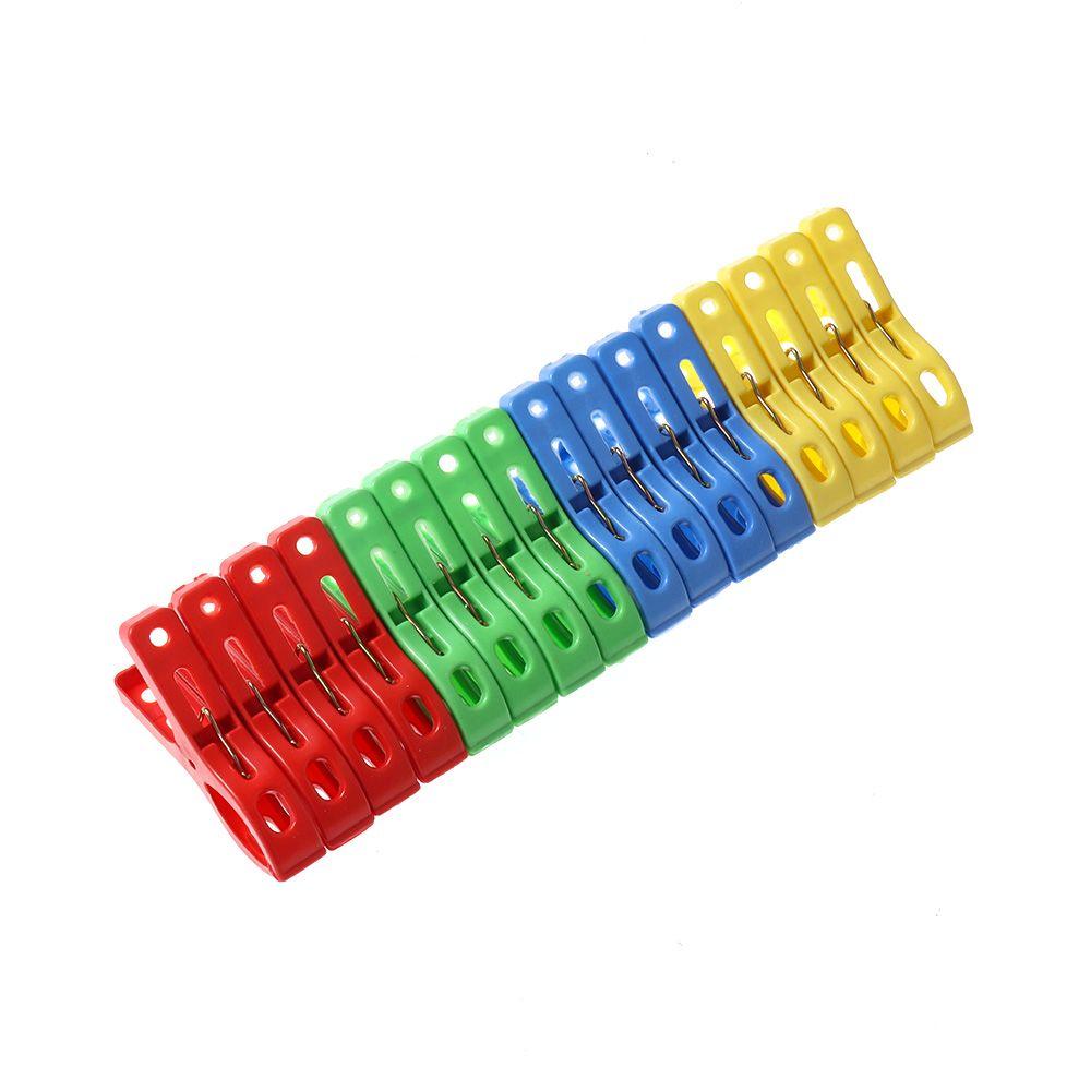 16Pcs New Pins Kitchen Clothes Racks Hangers Clips Clothespins Hanging Pegs