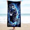 1PC Custom Name Football Helmet Beach Towel Highly Absorbent And Sand-Resistant Towel for Swimming, Pool, Yoga, And Travel Lightweight