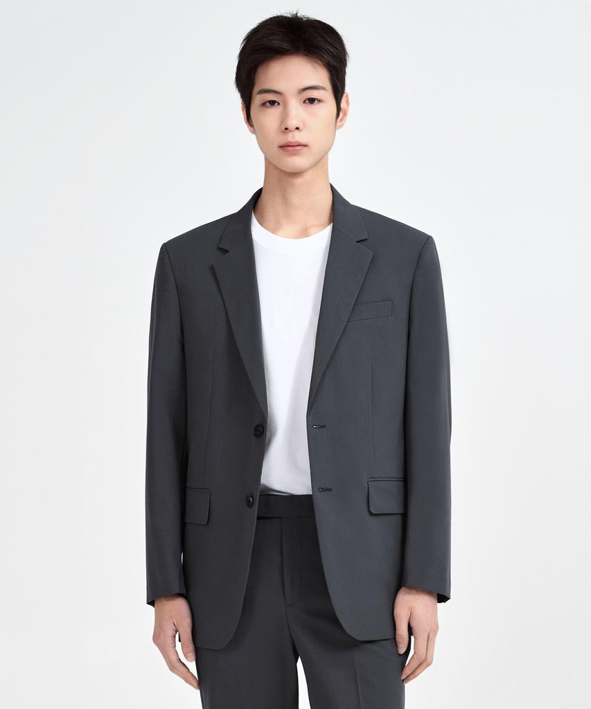 Musinsa Standard [Cooltandard] Relaxed Basic Blazer [Grey]