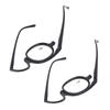 Magnifying Makeup Glasses Eye Flip Down Lens Fashionable Makeup Single Sided Glasses Black