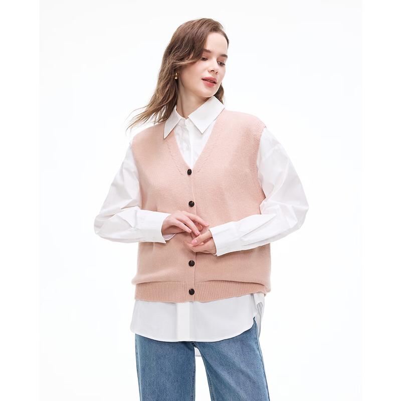 Women's V-Neck Knit Cardigan Vest