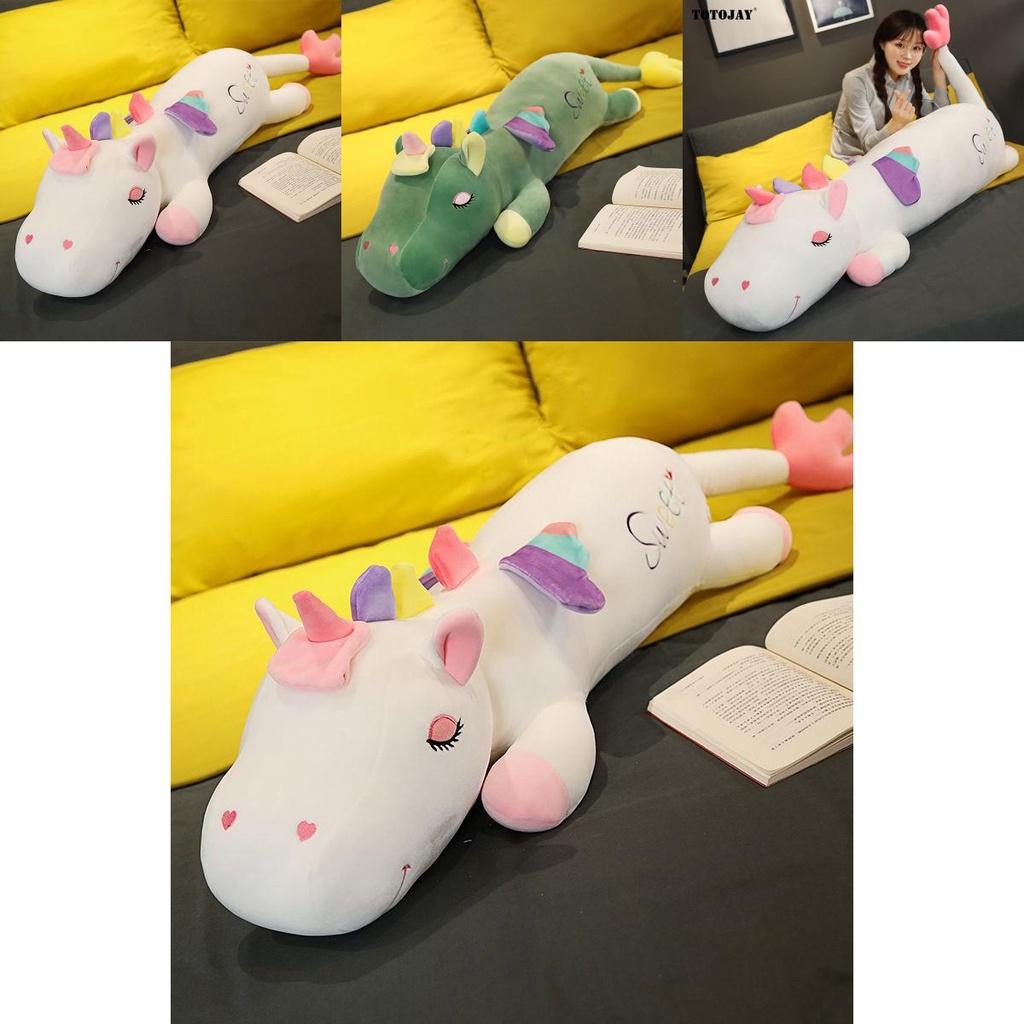 Super Soft Long Plush Unicorn Pillow Perfect Toy Gift For Christmas Birthdays