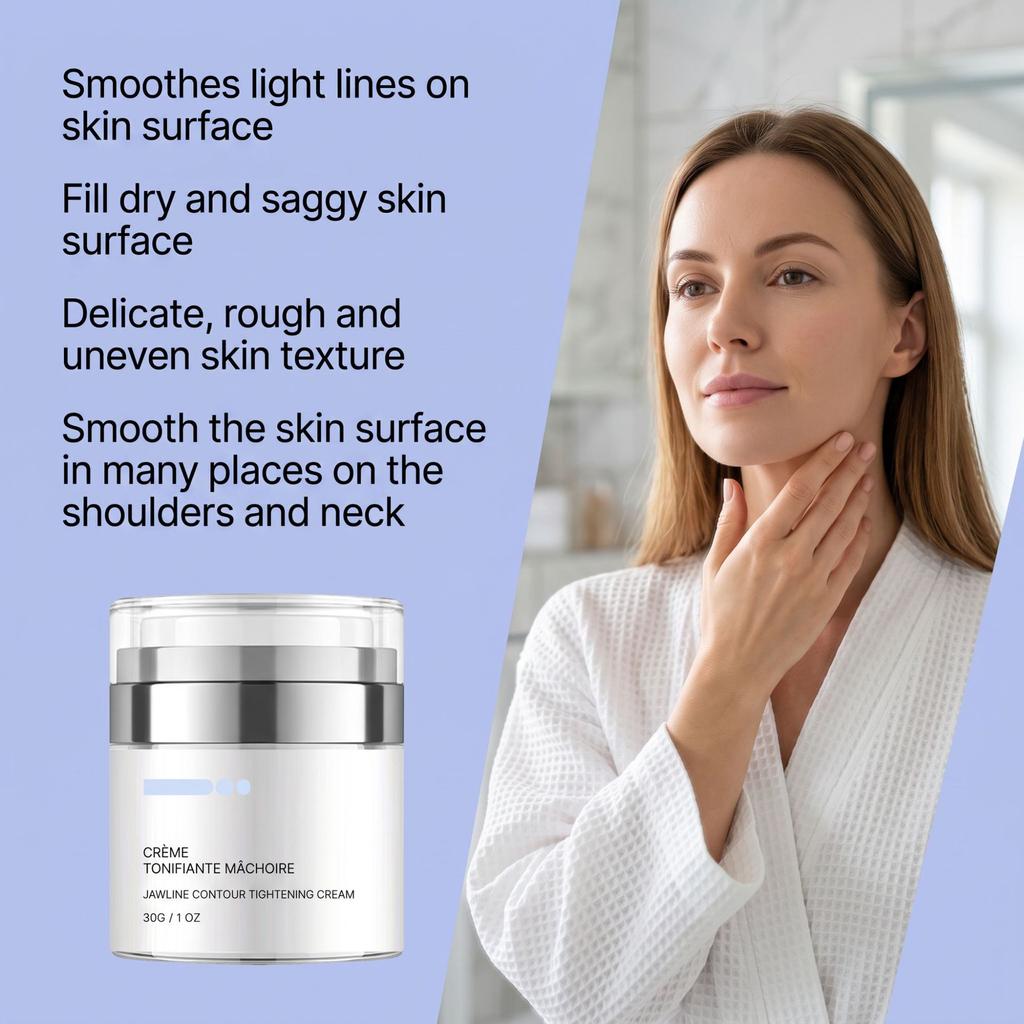 Jawline Contouring Cream Moisturizing Gentle Face Care Firming Lifting Skin Care Lightweight Absorbable less