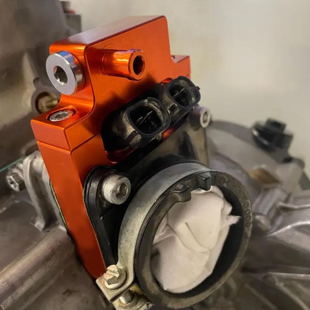 Motorcycle TPi Injector Relocation Block Aluminum For K-T-M EXC300 250 XC XCW TPi Six Days EXC XC 300 250 150 TPi 2023 2022 2021