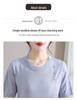 Mom's Summer Ice Silk Short-Sleeve Top for Middle-Aged Women