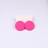 Pinkdudu Candy Color Round Acrylic Stud Earrings Color Sprayed Earrings Cute Simple Casual Earrings PD2232