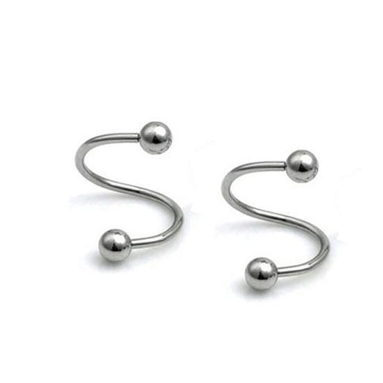 Gioielli per piercing all'orecchino dell'orecchino della cartilagine del sopracciglio della vite prigioniera del labbro del naso di torsione delle donne