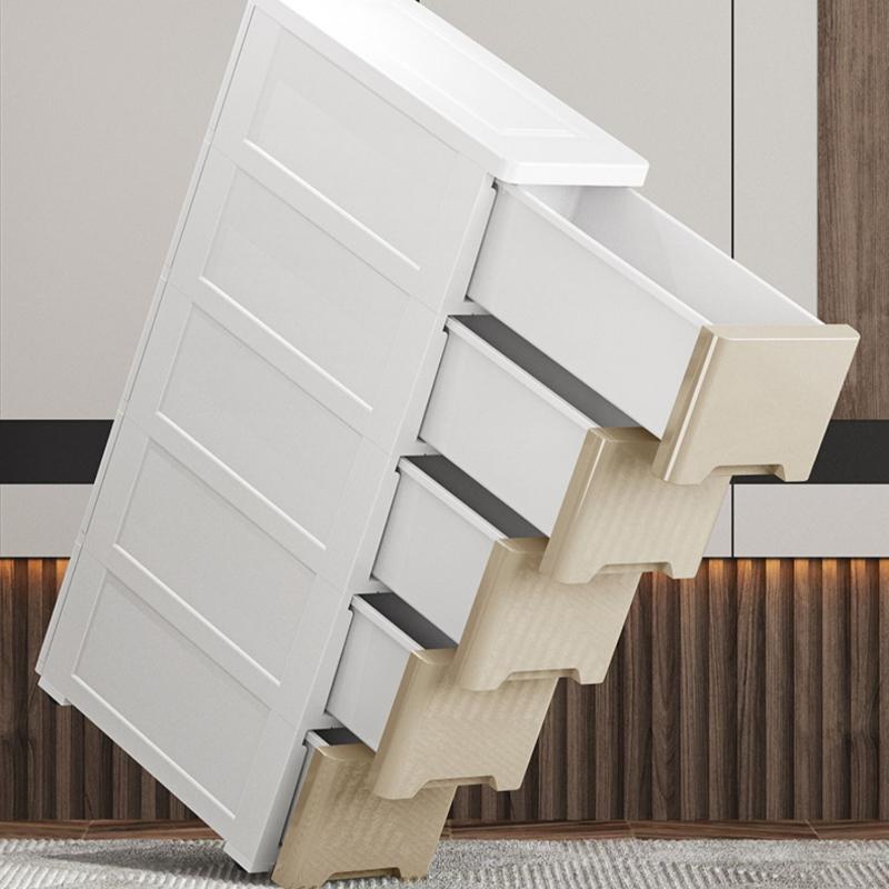 Narrow Gap Storage Cabinet, Compact Plastic Multi-Drawer Organizer with Multi-Layer Design, Space-Saving Shelf Rack for Bathroom