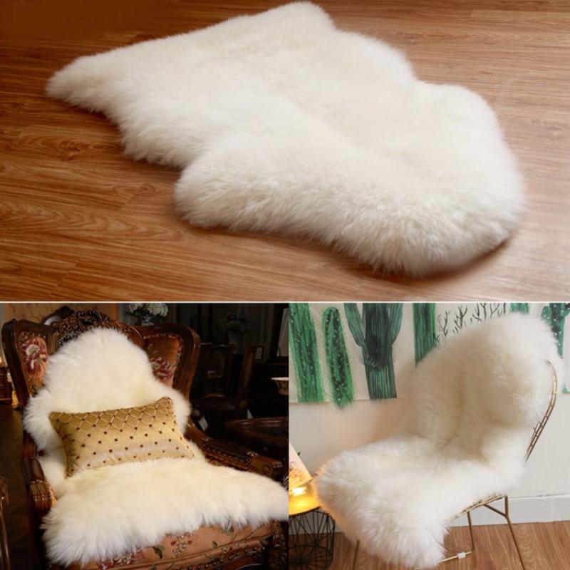 1/12 Dollhouse Imitation Sheepskin Plush Rug Model Dollhouse Bedroom Living Room Floor Mat Decoration Doll House Accessories