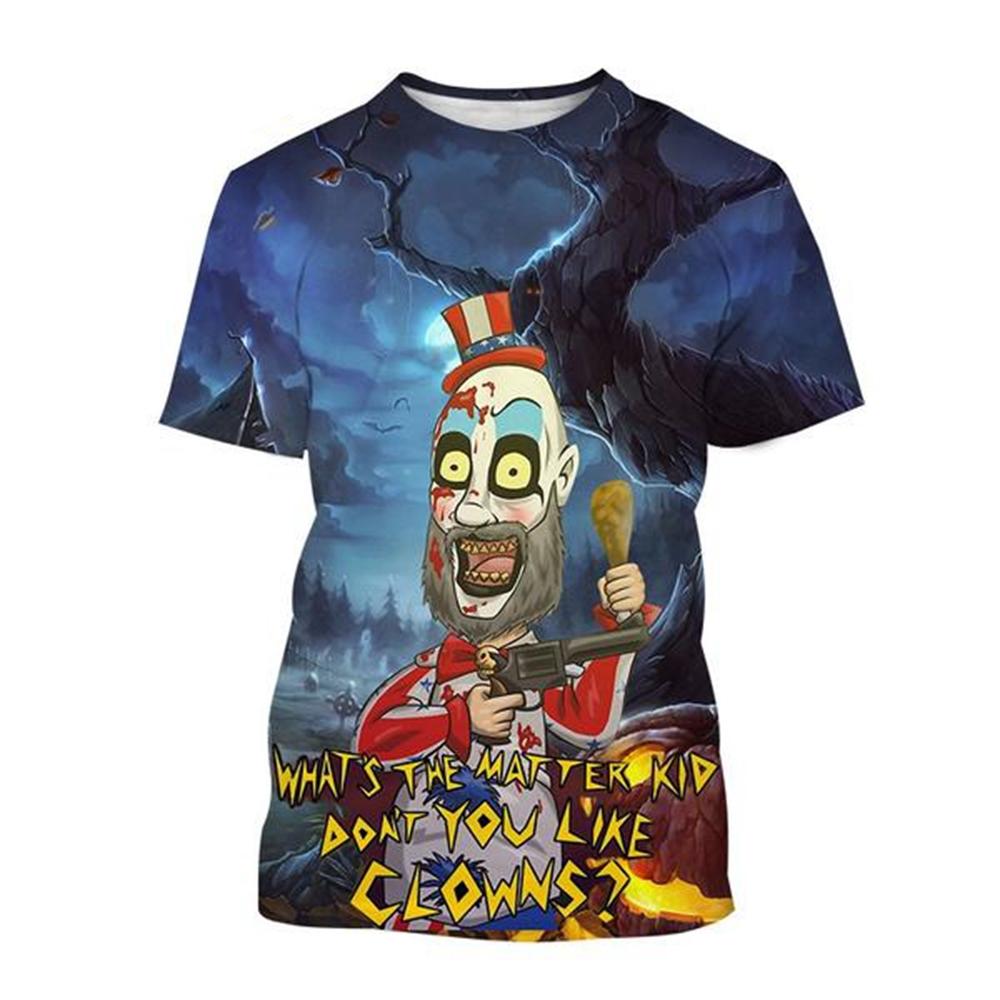 Horký Výprodej Kapitán Spaulding Vtipné 3D Potisk Tričko Dům 1000 Mrtvol Pánská Móda Hip Hop Harajuku Styl Top Streetwear Dítě