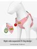 Reflective Vest-Style Dog Harness & Leash for Small Breeds