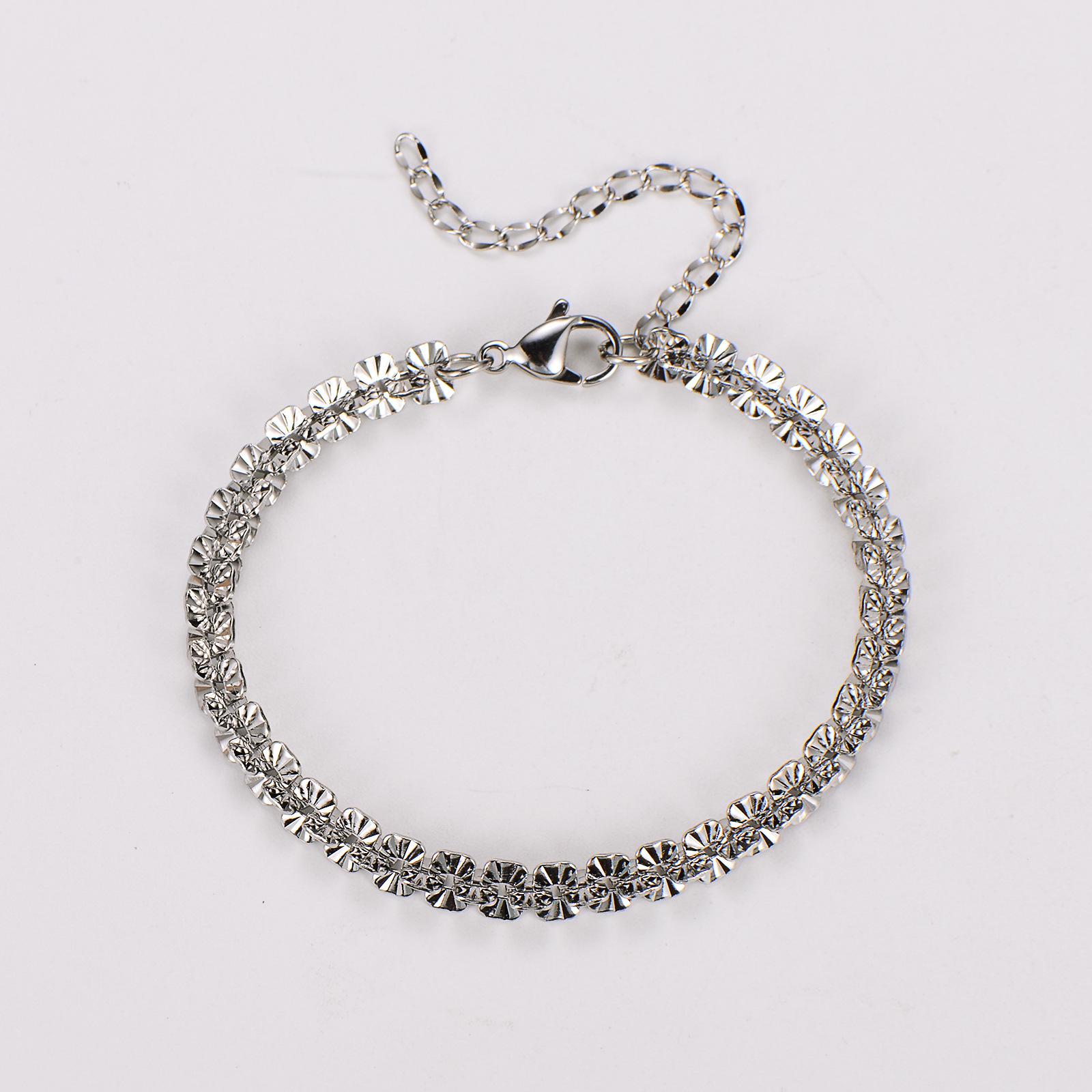 Искрящийся браслет-цепочка Boston 5 мм для женщин – Нишевый дизайн, Роскошный и Изысканный стиль