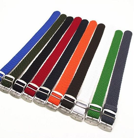 

Belen Высококачественный Мягкий Плетеный Нейлоновый Ремешок для Часов, Цельный 20мм/22мм Перлон для Submariner 20mm Blue