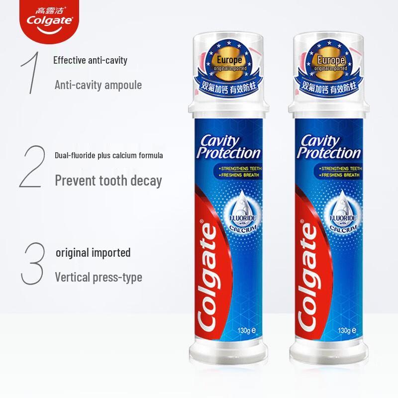 Colgate Anti-Cavity & Fresh Breath Toothpaste Twin Pack