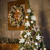 Snowflake Pendants Decorations Plaques Sign Christmas Tree Surprise Hollow Out Tags DIY Delicate