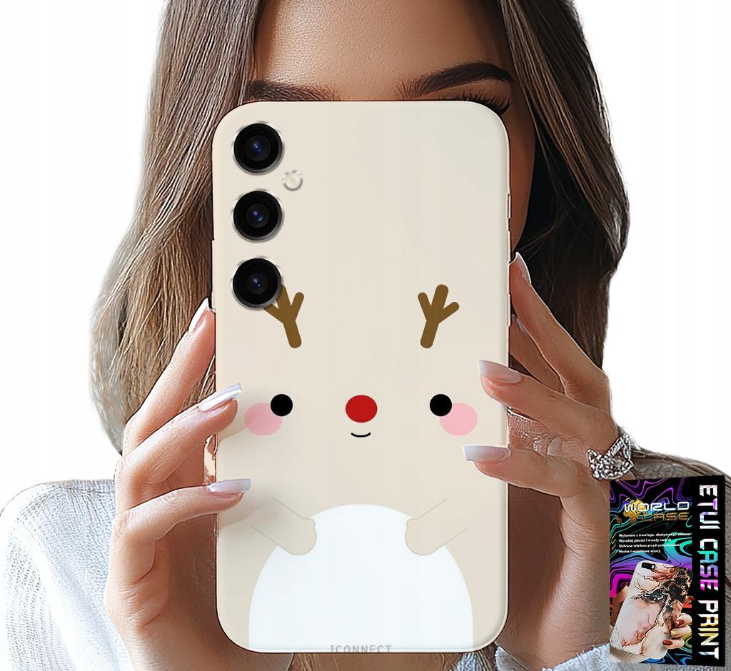 Etui Do Samsung Galaxy A15 4G - Reniferek, Renifer, Świąteczne Wzory