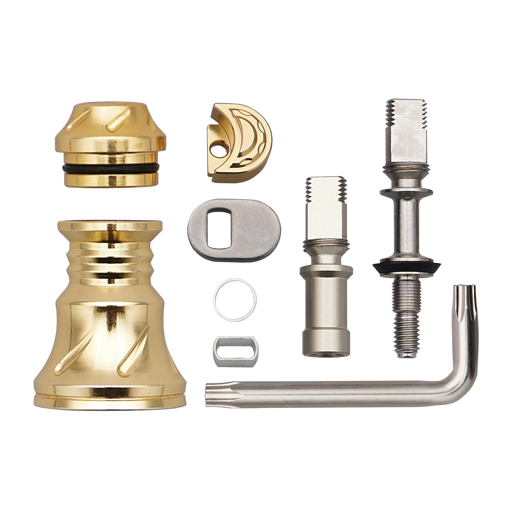 

HEIGHTEN Improved Reel Handle Skirt for HEIGHTEN Spinning Reel Handles Type B Variable V3.0 (Gold - - Length) (1030)