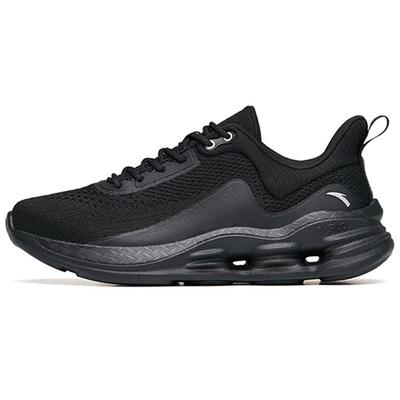 Comprehensive Training Collection Cushioning Lightweight Breathable Low Top Running Shoes Women's Black Silver 922217704-3