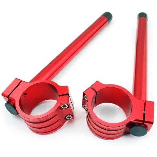 MaNboc Motorcycle Racing Clip-ons Handle Bars 50mm Fit Compatible with Kawasaki Ninja ZX-6R ZX636 ZX600 ZX6R 2003 2004 2005 2006 2007 2008 (Color :