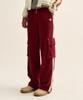 Seteo Roton Cargo Track Pants Burgundy
