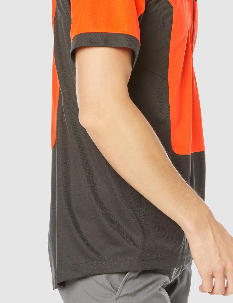 Husqvarna Zenoah Technical Short Sleeve Workwear T-Shirt, Size M (50), Orange/Gray (597661150)