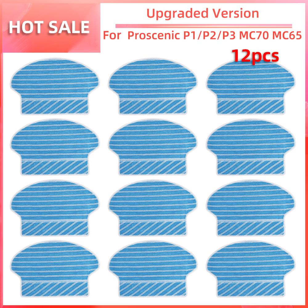 For Proscenic P1 P2 P3 MC70 MC65 Robot Cleaner Vacuum Side Brush HEPA Filter Mop Pad Accessories Replacement Attachment Parts