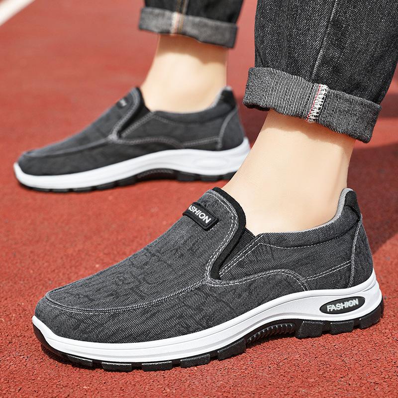 Shoes men's casual shoes new men's shoes summer breathable walking shoes one pedal lazy shoes soft sole comfortable dad shoes