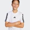 Adidas Kids' 3-Stripe Cotton Short Sleeve T-Shirt